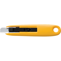 Compact Self-Retracting Safety Knife, 11 mm, Carbon Steel, Plastic Handle Brunswick Fyr & Safety