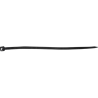 Cable Ties, 8" Long, 50 lbs. Tensile Strength, Black PF390 | Brunswick Fyr & Safety