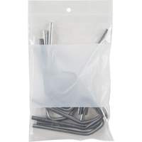 Sacs en poly avec espace inscriptible blanc, Refermable, 6" x 4", 2 mils Brunswick Fyr & Safety