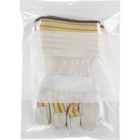 White Block Poly Bags, Reclosable, 12" x 9", 2 mils PF951 | Brunswick Fyr & Safety