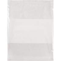 White Block Poly Bags, Reclosable, 15" x 12", 2 mils PF963 | Brunswick Fyr & Safety