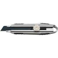 Knife with Ratchet Lock, 18 mm, Carbon Steel, Heavy-Duty, Aluminum Handle Brunswick Fyr & Safety