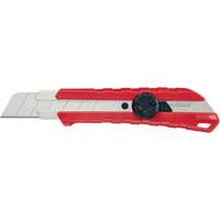 Snap-Off Knife, 25 mm, Carbide, Rubber/Polypropylene Handle Brunswick Fyr & Safety