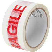 Ruban d'emballage Fragile, Adh&eacute;sif Thermofusible, 2 mils, 48 mm (2") x 100 m (328') Brunswick Fyr & Safety
