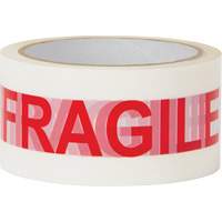 Ruban d'emballage Fragile, Adh&eacute;sif Thermofusible, 2 mils, 48 mm (2") x 100 m (328') Brunswick Fyr & Safety