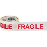 Ruban d'emballage Fragile, Adh&eacute;sif Thermofusible, 2 mils, 48 mm (2") x 100 m (328') Brunswick Fyr & Safety