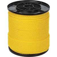 Corde torsad&eacute;e jaune &agrave; trois brins 1/4", Polypropyl&egrave;ne, 550' Brunswick Fyr & Safety