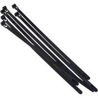 Attache-c&acirc;ble r&eacute;utilisable, Longueur 8", R&eacute;sistance &agrave; la traction 50 lb, Noir Brunswick Fyr & Safety