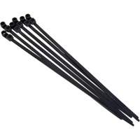 Attache-c&acirc;ble &agrave; visser, Longueur 8", R&eacute;sistance &agrave; la traction 50 lb, Noir Brunswick Fyr & Safety