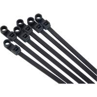 Attache-c&acirc;ble &agrave; visser, Longueur 8", R&eacute;sistance &agrave; la traction 50 lb, Noir Brunswick Fyr & Safety