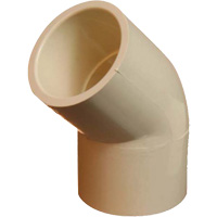 Flowguard Gold&reg; 45° Elbow Fitting, Standard, CPVC, 1/2" Brunswick Fyr & Safety