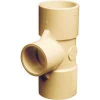Flowguard Gold&reg; Tee Fitting, Reducing, CPVC, 3/4" x 3/4" x 1/2" Brunswick Fyr & Safety