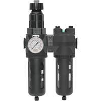 Manual Drain Filter, Regulator & Coalescing Filter with Standard Bowl Modulair 400, 1/4" NPT, 150 PSI, 9.1 fl. oz. Capacity Brunswick Fyr & Safety