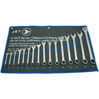 CWS-16M Raised Panel Wrench Set, Combination, 16 Pieces, Metric Brunswick Fyr & Safety