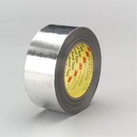 High-Temperature Aluminum Foil/Glass Cloth Tape, 12 mm (1/2") W x 33 m (108') L Brunswick Fyr & Safety