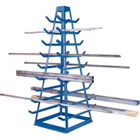 Bar Storage Racks - Horizontal Bar Racks, Horizontal, 9 Levels, 18" W x 40" D x 84" H, 1800 lbs. Cap. RB958 | Brunswick Fyr & Safety