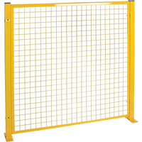 Mesh Style Perimeter Guard, 4' H x 4' W, Yellow RL848 | Brunswick Fyr & Safety