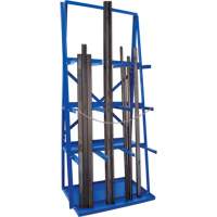 Bar Storage Rack, Vertical, 3 Levels, 36" W x 24" D x 84" H, 3000 lbs. Cap. RL922 | Brunswick Fyr & Safety