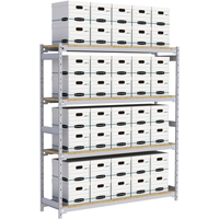 Wide Span Record Storage Shelving, Steel, 4 Shelves, 72" W x 18" D x 84" H Brunswick Fyr & Safety