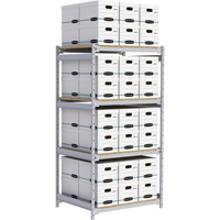 Wide Span Record Storage Shelving, Steel, 4 Shelves, 42" W x 32" D x 84" H RN013 | Brunswick Fyr & Safety