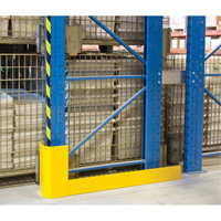 Racking Aisle Protectors, 3" W x 50" L x 16" H, Safety Yellow RN059 | Brunswick Fyr & Safety