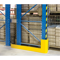 Racking Aisle Protectors, 3" W x 50" L x 16" H, Safety Yellow RN060 | Brunswick Fyr & Safety