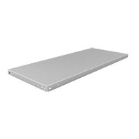 Slotted Angle Shelf, Galvanized Steel, 48" W x 15" D RN158 | Brunswick Fyr & Safety