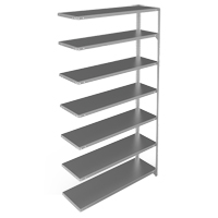 &eacute;l&eacute;ment de rayonnage, Acier galvanis&eacute;, Montant &agrave; fente, Capacit&eacute; 300 lb, 48" la x 84" h x 15" p Brunswick Fyr & Safety