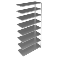 &eacute;l&eacute;ment de rayonnage, Acier galvanis&eacute;, Montant &agrave; fente, Capacit&eacute; 275 lb, 48" la x 96" h x 18" p Brunswick Fyr & Safety