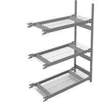 Wide Span Storage Shelving, Steel, Boltless, 1340 lbs. Capacity, 42" W x 60" H x 18" D RN585 | Brunswick Fyr & Safety