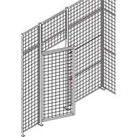 Porte basculante standard pour cloison en treillis m&eacute;tallique, 3' la x 7' h Brunswick Fyr & Safety