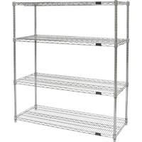 &eacute;tag&egrave;res robustes en treillis chromat&eacute;, Tiers 4, 30" la x 54" h x 14" p Brunswick Fyr & Safety