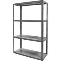Heavy-Duty Shelving, Steel, Bolted, 3000 lbs. Capacity, 36" W x 72" H x 18" D Brunswick Fyr & Safety