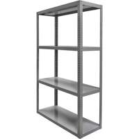 Heavy-Duty Shelving, Steel, Bolted, 3000 lbs. Capacity, 36" W x 72" H x 18" D Brunswick Fyr & Safety