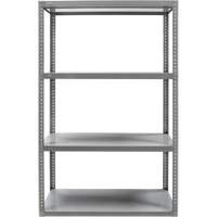 Heavy-Duty Shelving, Steel, Bolted, 3000 lbs. Capacity, 36" W x 72" H x 18" D Brunswick Fyr & Safety