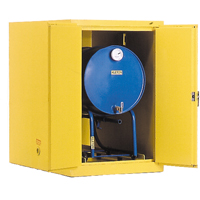 Drum Safety Cabinets, 400 lbs. Cap., Yellow SA068 | Brunswick Fyr & Safety