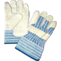 Lined Gloves, One Size, Grain Cowhide Palm, Cotton Fleece Inner Lining SA621 | Brunswick Fyr & Safety