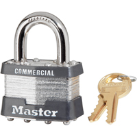 Cadenas commercial, Cl&eacute;s diff&eacute;rentes, Acier lamin&eacute;, Largeur de 1-3/4" Brunswick Fyr & Safety