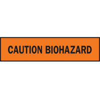Barricade Tape, English, 3" W x 1000' L, 3.5 mils, Black on Orange Brunswick Fyr & Safety
