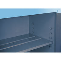 Armoires de s&eacute;curit&eacute; pour acides & produits corrosifs avec doublure ChemCor, 30 gal., 43" x 44" x 18" Brunswick Fyr & Safety