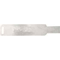 Aluminum Blank Tags, 1" W x 5-3/4" H SR383 | Brunswick Fyr & Safety