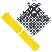 Carrelage no 560 ErgoDeck , PVC, 1-1/2' la c, 1-1/2' lo, 7/8" &eacute;paisseur, Noir Brunswick Fyr & Safety