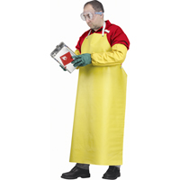 Flame Resistant Aprons, Neoprene/Polyester, 48" L x 35" W, Yellow SAL663 | Brunswick Fyr & Safety