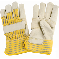 Winter-Lined Patch-Palm Fitters Gloves, X-Large, Grain Cowhide Palm, Cotton Fleece Inner Lining Brunswick Fyr & Safety