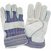 Standard-Duty Patch Palm Fitters Gloves, X-Large, Split Cowhide Palm, Cotton Inner Lining SAP231 | Brunswick Fyr & Safety