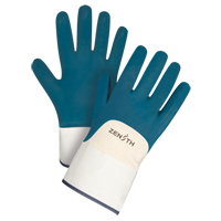 Heavyweight Safety Cuff Gloves, 10/X-Large, Nitrile Coating, Cotton Shell SAN447 | Brunswick Fyr & Safety