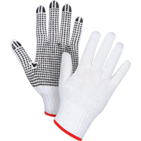 Dotted String Knit Gloves, Poly/Cotton, Single Sided, 7 Gauge, Small Brunswick Fyr & Safety