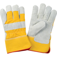 Premium Winter-Lined Fitters Gloves, Large, Split Cowhide Palm, Foam Fleece Inner Lining SAP241 | Brunswick Fyr & Safety