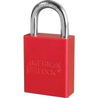 Anodized Padlock, Safety Padlock, Keyed Different, Aluminum, 1-1/2" Width Brunswick Fyr & Safety
