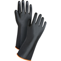 Gants de poids lourd pour la manipulation de produits chimiques, Taille Grand/9, 14" lo, Latex de caoutchouc, 30 mils Brunswick Fyr & Safety